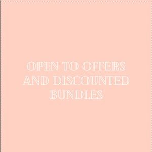 Open to offers and discounted bundles!